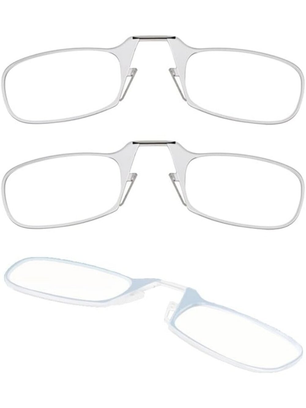 Classic Armless Reading Glasses Multi-Pack - Stylish, Lightweight, Durable